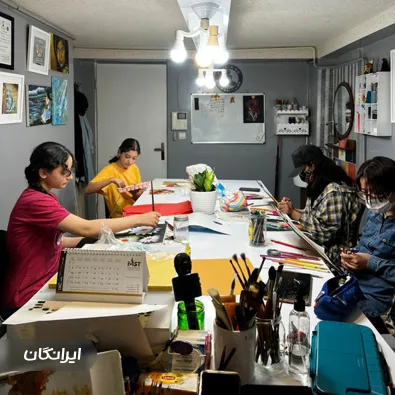 آموزشگاه آزاد نقاشی تابلو رنگ