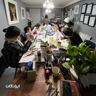 آموزشگاه آزاد نقاشی تابلو رنگ