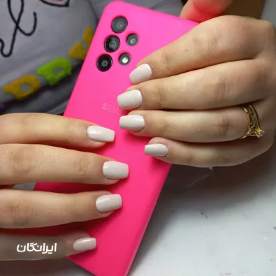 سالن کاشت ناخن بنفشه بساطی