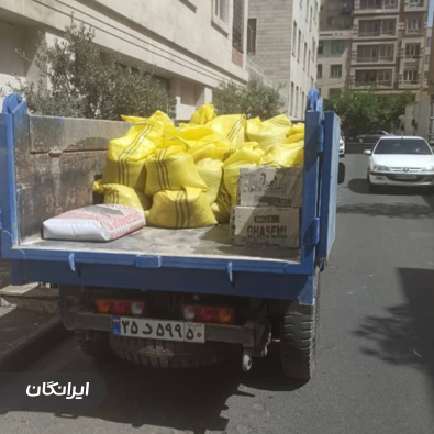 پخش مصالح و حمل نخاله بیاتی