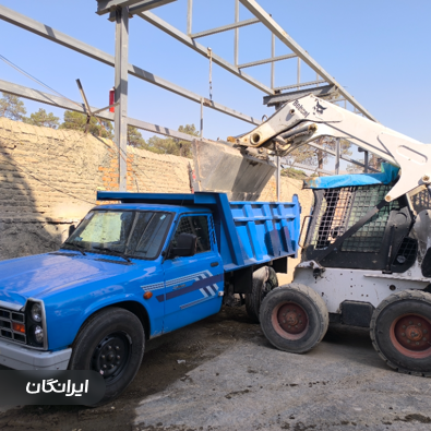 پخش مصالح و حمل نخاله بیاتی