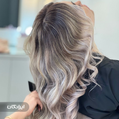 سالن کراتین و رنگ مو زینب فرزامی